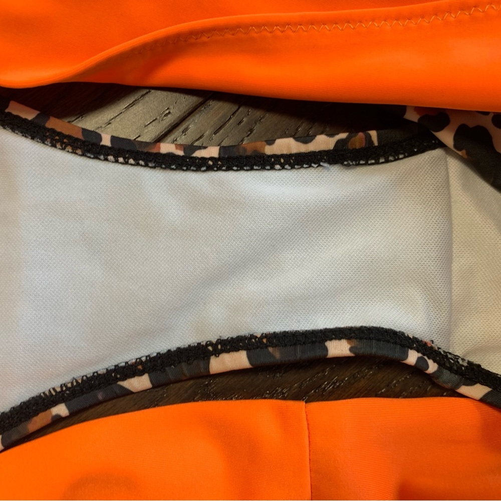 Orange‎ Leopard Bikini Bottom Women Plus Sz 2XL Tan Swimsuit BOTTOM ONLY NWOT - Picture 4 of 7
